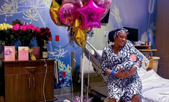 Chika Ike welcomes baby girl, shares heartwarming photo