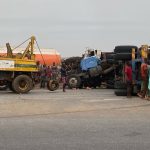 PHOTOS: One injured in multiple accidents on Lagos-Ibadan expressway