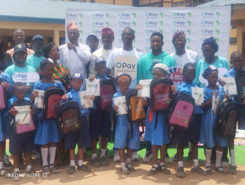 Foundation, Opay distribute educational materials to vulnerable pupils
