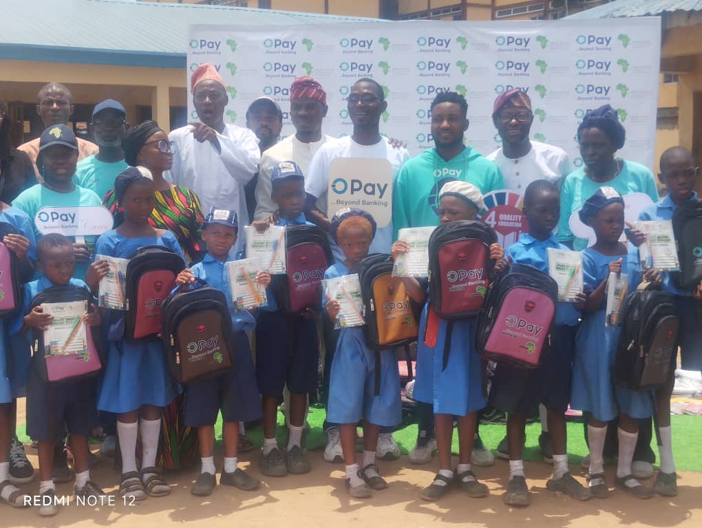 Foundation, Opay distribute educational materials to vulnerable pupils