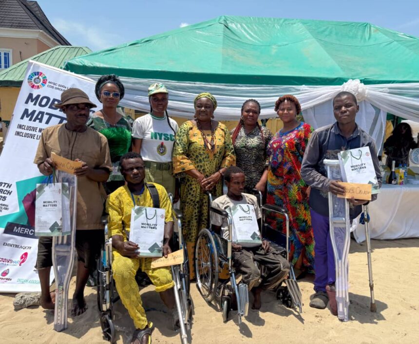 Corps member donates
