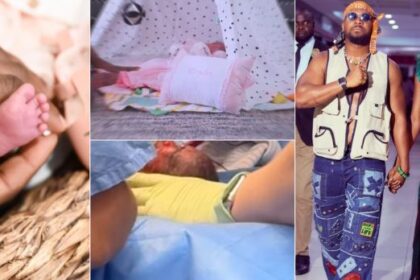 Kunle Remi Tiwi welcome first child