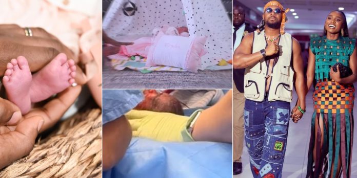 Kunle Remi Tiwi welcome first child