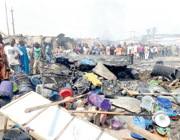 Aleshinloye market fire disaster