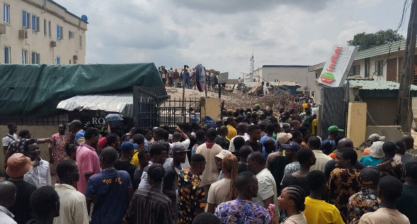 UPDATE: Five rescued alive as building collapses in Lagos
