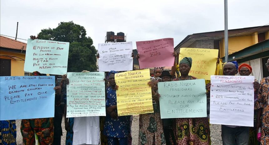 FRCN pensioners protest