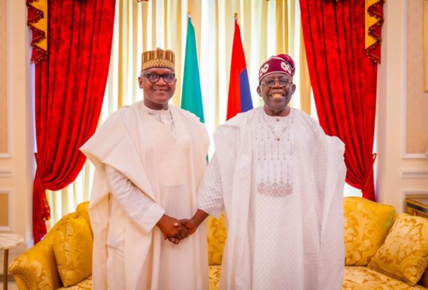 Tinubu congratulates Dangote on birthday