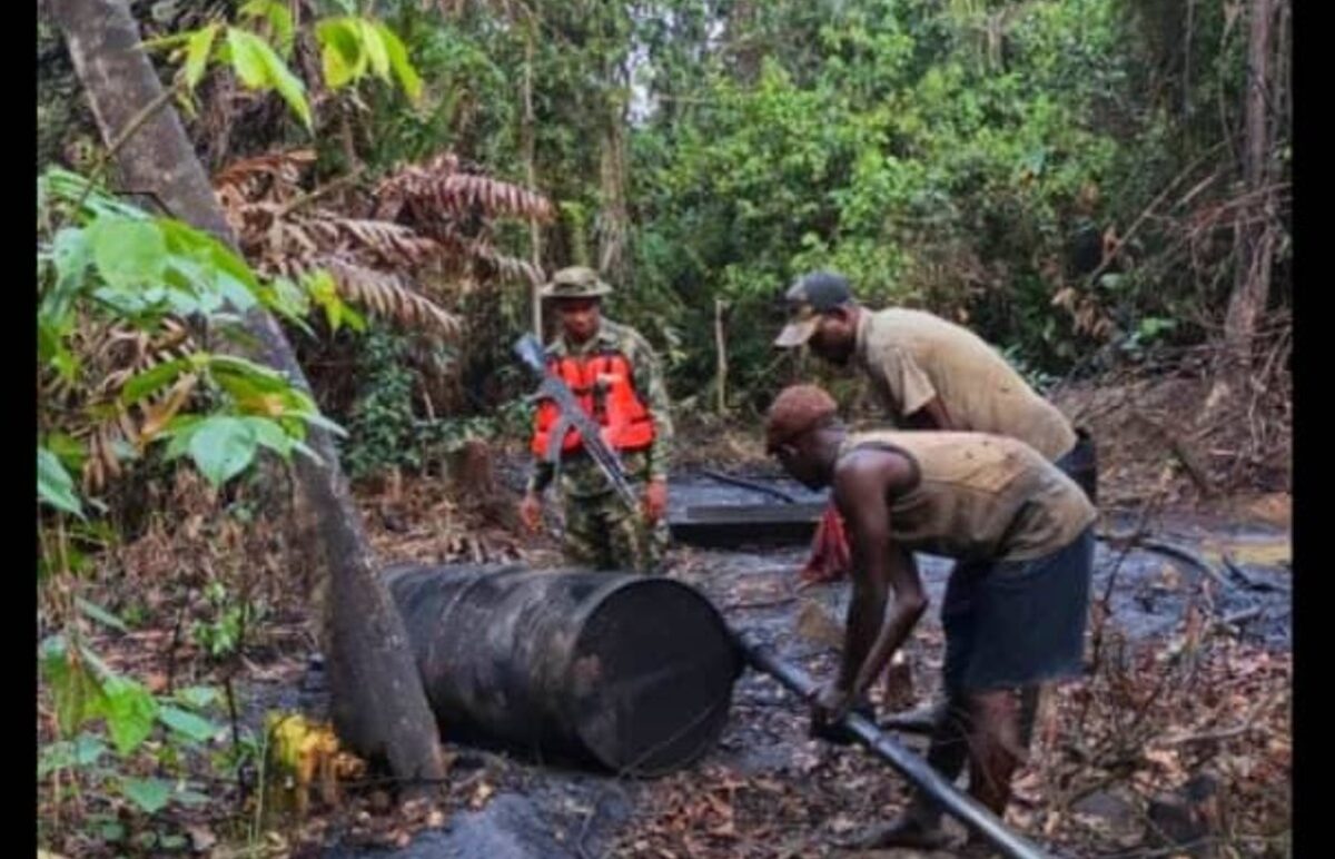 Oil theft: Troops foil attempts to rebuild illegal bunkering camps in Niger Delta