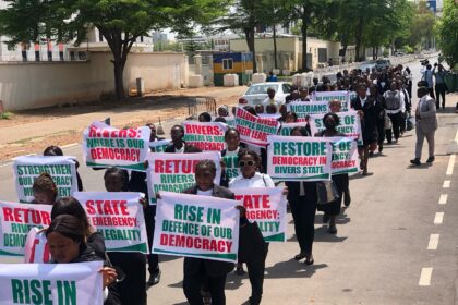 Lawyers march for return to democratic governance in Rivers