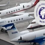 Air passengers volume drops