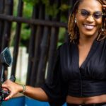 Nigerian female biker