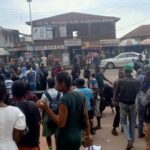 protest over alleged killing of farmers