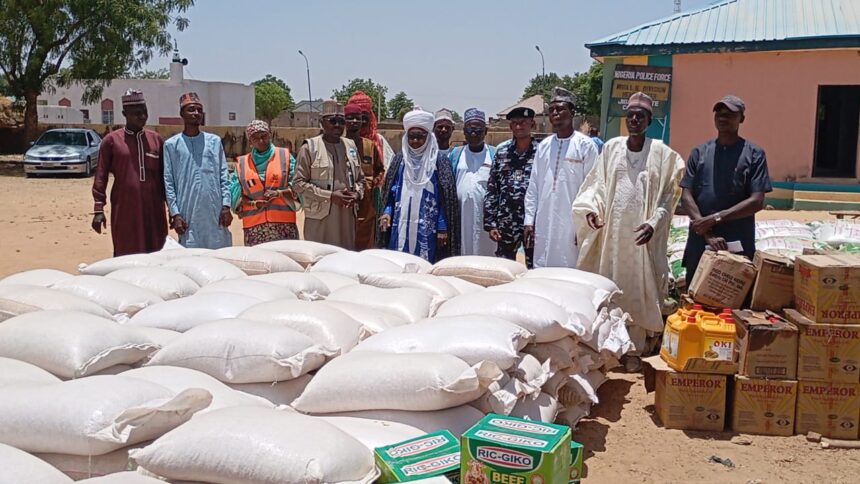 Senator Mustapha donates relief materials