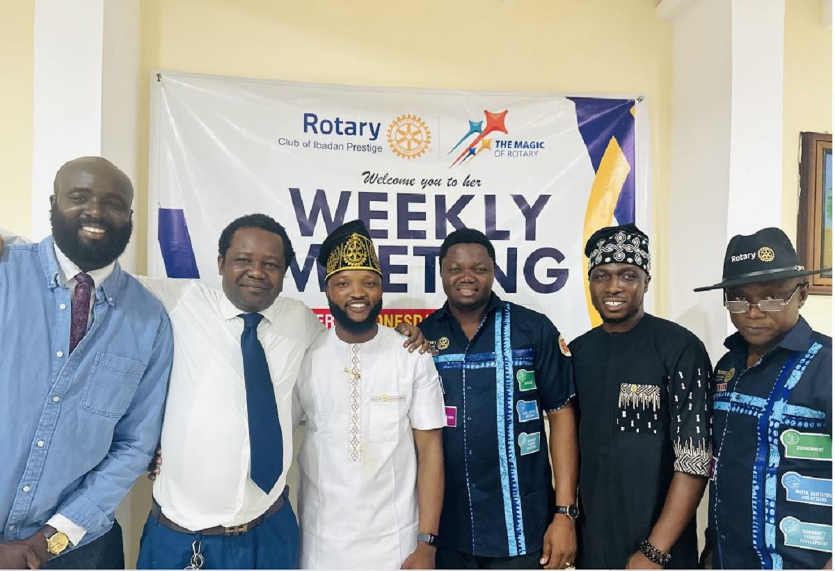 Tijani Roqib inducted as Rotarian,
