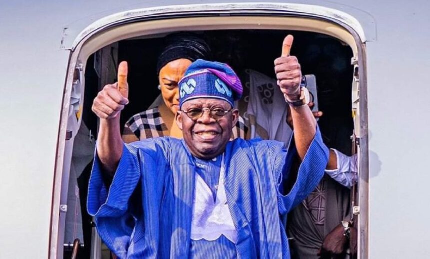 2027: Defunct ANPP bloc backs Tinubu, Tinubu returns to Nigeria,, Tinubu celebrates Adenuga