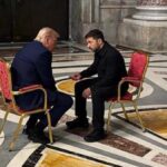Trump and Zelenskyy Vatican meeting, Trump and Zelensky meet