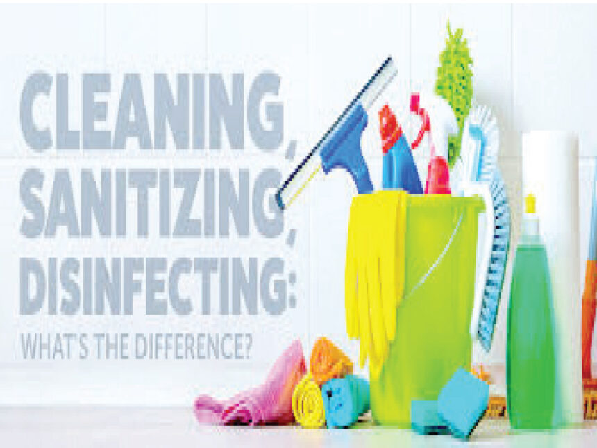 Cleaning or disinfecting