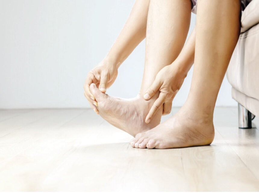 Swollen feet and heart