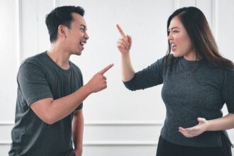 Angry couple