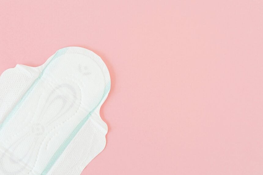 Sanitary pad for ladies during menstrual flow