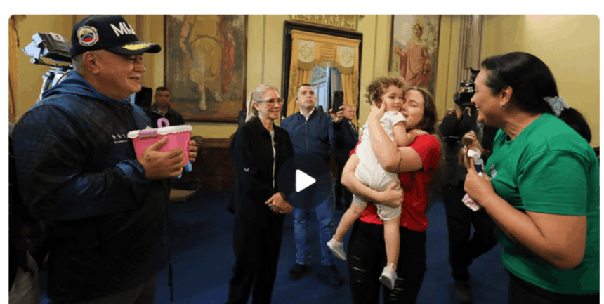 Venezuelan toddler separated from parents in US returns home, president thanks Trump