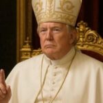 Trump dressed as Pope
