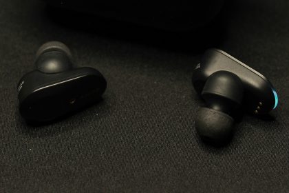 a pair of earphones