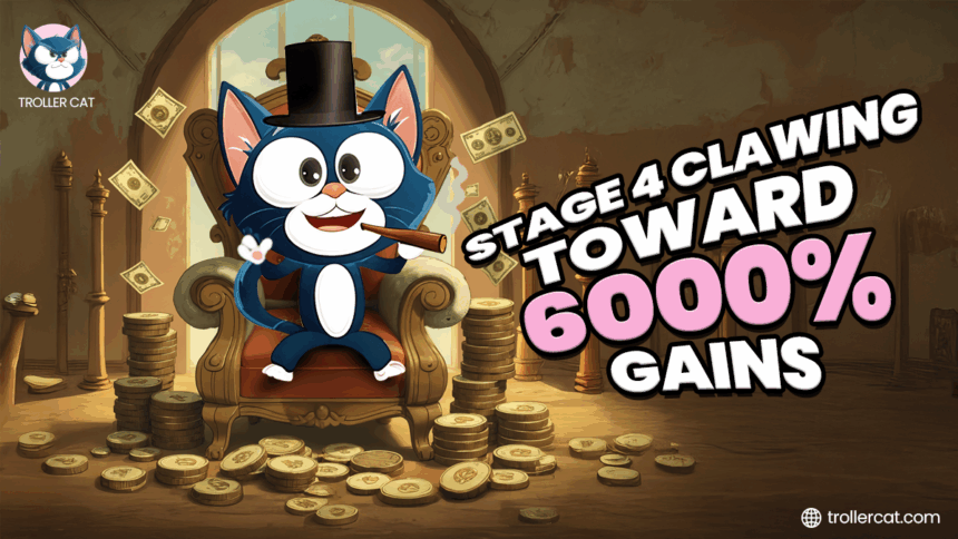 Best 100x Crypto, Troller Cat Presale, Meme Coin 2025, $TCAT Presale Stage, Buy Troller Cat Early, Goatseus Maximus News, Pepe Token Burn, Crypto ROI 2025, Meme Coins to Join, Best Presale Coins. 