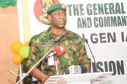 Major General Ibikunle Ajose talking