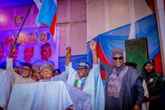Speaker Abbas addressing APC members