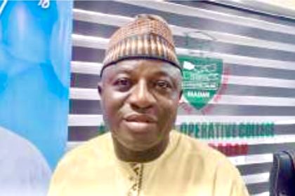 The freshly appointed Provost/CEO of Federal Cooperative College, Ibadan, Dr. Ibrahim Abdul Ganiyu