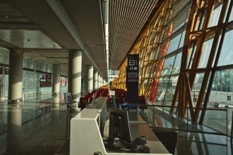 Image of the interior of an airport
