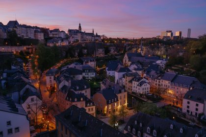 Aerial view of Luxembourg