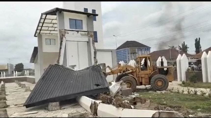 demolished Owo massacre victims'cenotaph