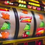 Gambling slot machine in a casino