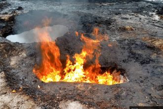 illegal refining sites