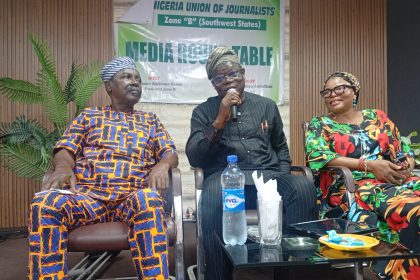 Ajibola Basiru, at the Nigeria Union of Journalists (NUJ) Zone B Media Roundtable held at the Press Centre, Ibadan