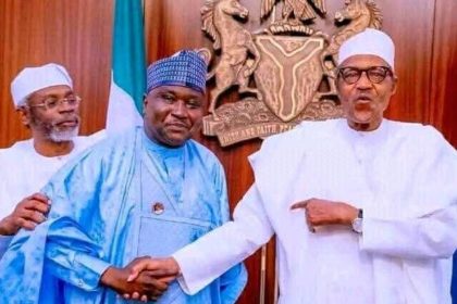 Muhammadu Buhari and Alhassan Ado-Doguwa,