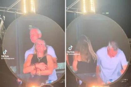 Astronomer CEO Andy Byron and staff member at Coldplay's concert