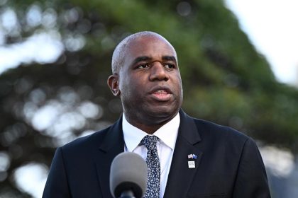 UK Foreign Secretary, David Lammy talking,