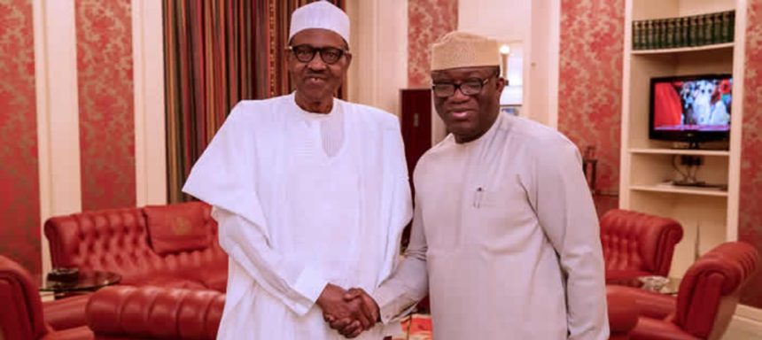 Kayode Fayemi and Muhammadu Buhari,