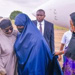 Former First Lady Aaisha Buhari and family returns to Kaduna