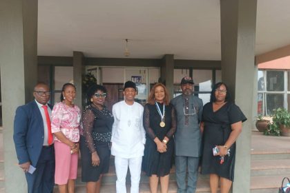ICAN Ibadan team in a group photo with BCOS management