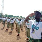 A cross section of the Corps members during the closing ceremony in bauchi