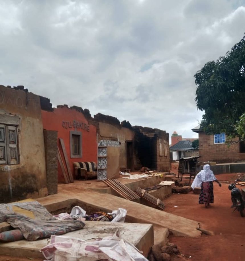 rainstorm affected house