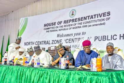 Deputy Speaker of the House of Representatives and Chairman of the House Committee on Constitution Review, Hon. Benjamin Kalu, chairing the proceedings,