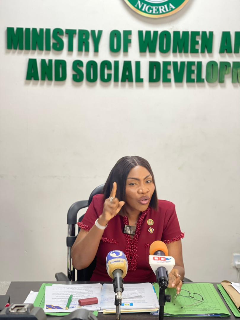 Ogun State Commissioner for Women Affairs and Social Development, Hon. Adijat Adeleye talking