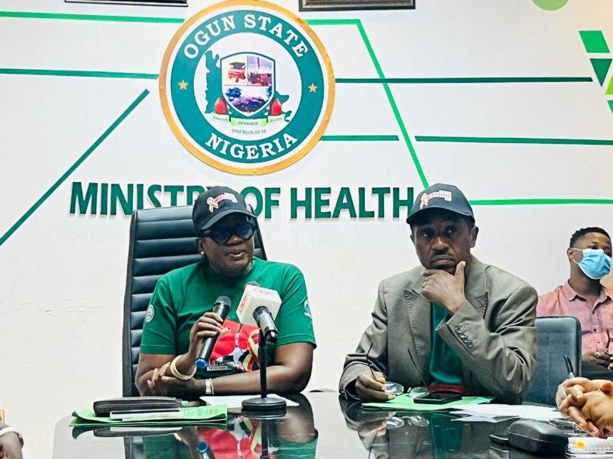 The State Commissioner for Health, Dr Tomi Coker, at a press conference