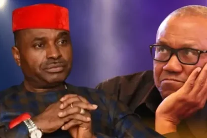 Kenneth Okonkwo and Peter Obi in deep thought ahead of Nigeria’s 2027 presidential election