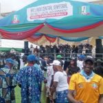 Labour Party members at Lagos APC ,mega rally